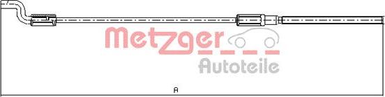 Metzger 10.7621 - Тросик, cтояночный тормоз autodif.ru