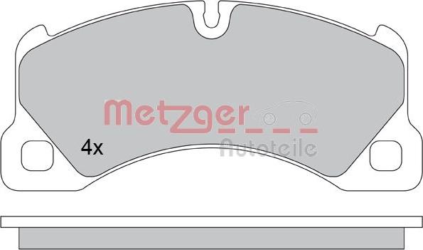 Metzger 1170445 - Тормозные колодки, дисковые, комплект autodif.ru
