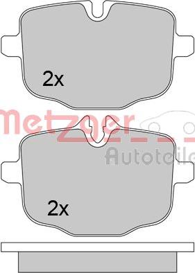 Metzger 1170565 - Тормозные колодки, дисковые, комплект autodif.ru