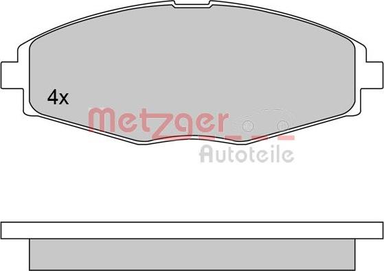 Metzger 1170354 - Колодки тормозные дисковые autodif.ru