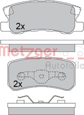 Metzger 1170323 - Тормозные колодки, дисковые, комплект autodif.ru