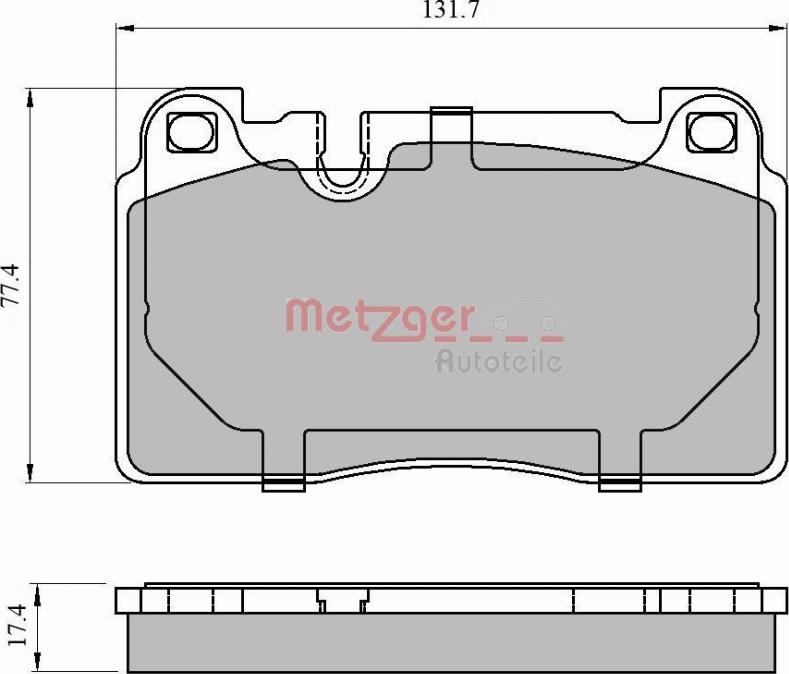 Metzger 1170789 - Тормозные колодки, дисковые, комплект autodif.ru
