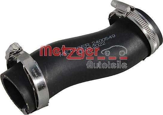 Metzger 2400549 - Трубка, нагнетание воздуха autodif.ru