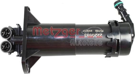 Metzger 2220593 - Распылитель, форсунка, система очистки фар autodif.ru