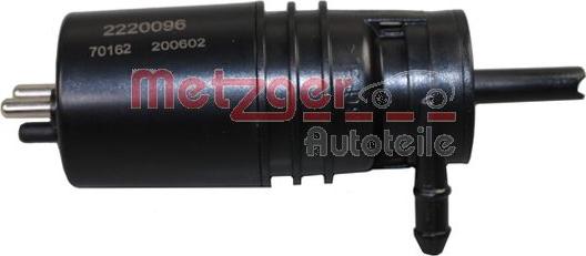 Metzger 2220096 - Водяной насос, система очистки окон autodif.ru