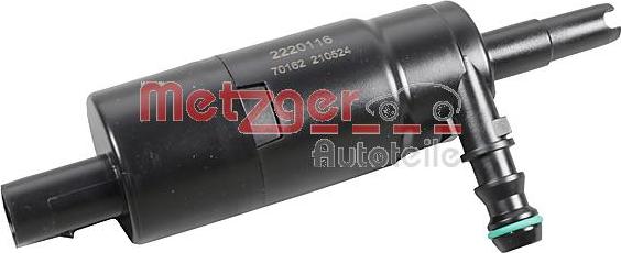 Metzger 2220116 - Водяной насос, система очистки фар autodif.ru