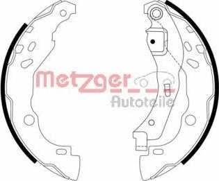 Metzger MG 968 - Комплект тормозных колодок, барабанные autodif.ru