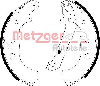 Metzger MG 211 - Комплект тормозных колодок, барабанные autodif.ru