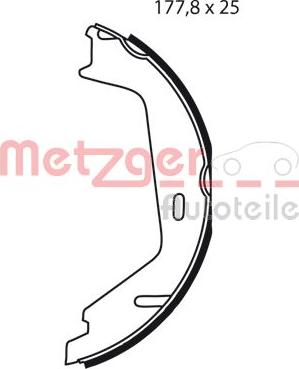 Metzger MG 238 - Комплект тормозов, ручник, парковка autodif.ru