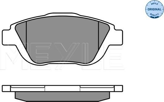 Meyle 025 248 8318 - 025 248 8318_колодки дисковые передние!\ Citroen C3/C3 Picasso/DS3 1.6/HDi 09> autodif.ru