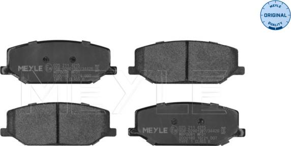 Meyle 025 211 4215 - Тормозные колодки, дисковые, комплект autodif.ru