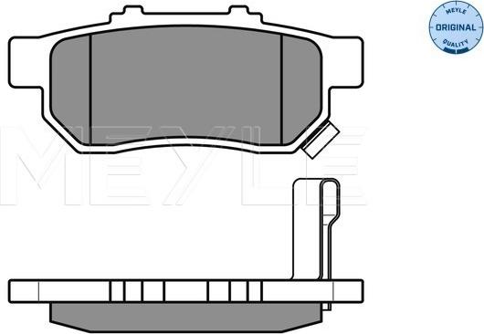 Meyle 025 217 3813/W - Комплект тормозных колодок, дисковый тормоз HONDA CRX III (03/92-12/98) , Civic V (10/91-02/01) , Ci autodif.ru