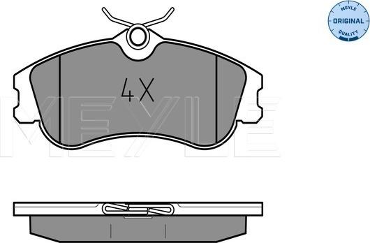 Meyle 025 233 4619 - Тормозные колодки, дисковые, комплект autodif.ru