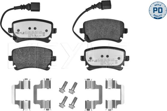 Meyle 025 233 2617-1/PD - Тормозные колодки, дисковые, комплект autodif.ru