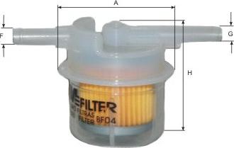 Mfilter BF 04 - Топливный фильтр autodif.ru