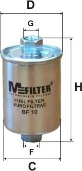 Mfilter BF 10 - Топливный фильтр autodif.ru