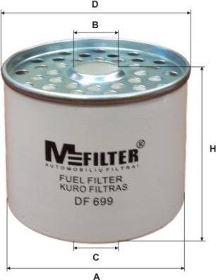 Mfilter DF 699 - Топливный фильтр autodif.ru