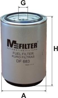 Mfilter DF 683 - Топливный фильтр autodif.ru
