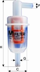 Mfilter DF 11 - Топливный фильтр autodif.ru