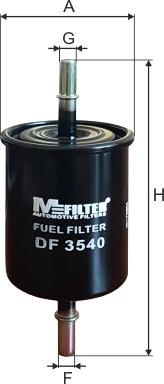 Mfilter DF 3540 - Топливный фильтр autodif.ru