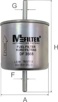 Mfilter DF 3568 - Топливный фильтр autodif.ru