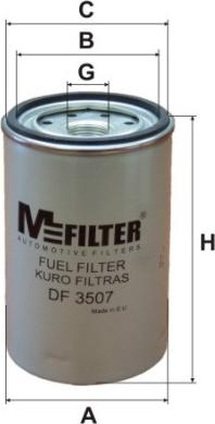 Mfilter DF 3507 - Топливный фильтр autodif.ru