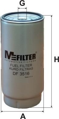 Mfilter DF 3516 - Топливный фильтр autodif.ru