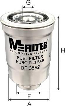 Mfilter DF 3582 - Топливный фильтр autodif.ru