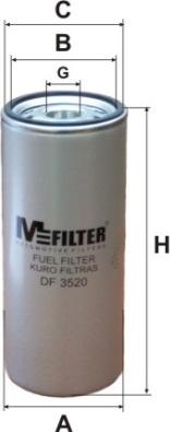 Mfilter DF 3520 - Топливный фильтр autodif.ru