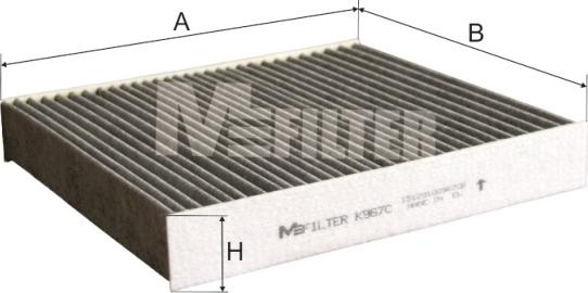 Mfilter K 967C - Фильтр воздуха в салоне autodif.ru