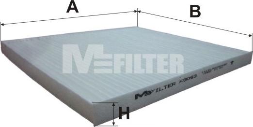 Mfilter K 9093 - Фильтр воздуха в салоне autodif.ru