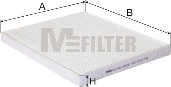 Mfilter K 9057 - Фильтр воздуха в салоне autodif.ru