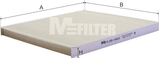 Mfilter K 9023 - Фильтр воздуха в салоне autodif.ru
