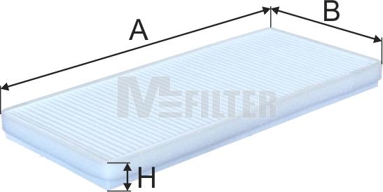 Mfilter K 922 - Фильтр воздуха в салоне autodif.ru
