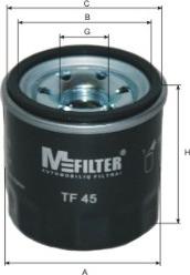 Mfilter TF 45 - Масляный фильтр autodif.ru