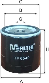 Mfilter TF 6540 - Масляный фильтр autodif.ru