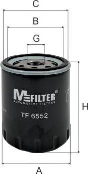 Mfilter TF 6552 - Масляный фильтр autodif.ru