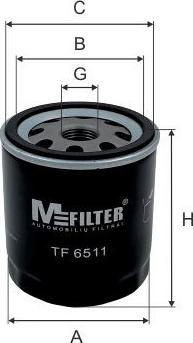 Mfilter TF 6511 - Масляный фильтр autodif.ru
