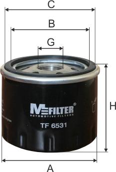 Mfilter TF 6531 - Масляный фильтр autodif.ru