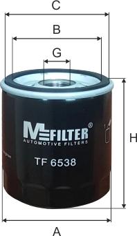 Mfilter TF 6538 - Масляный фильтр autodif.ru