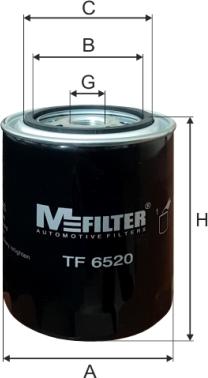 Mfilter TF 6520 - Фильтр масляный двигателя autodif.ru