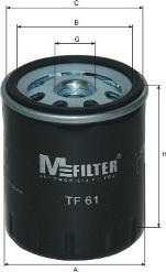 Mfilter TF 61 - Масляный фильтр autodif.ru