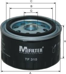 Mfilter TF 315 - Масляный фильтр autodif.ru