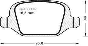 MGA 510 - Тормозные колодки, дисковые, комплект autodif.ru