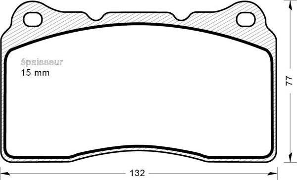 MGA 1212 - Тормозные колодки, дисковые, комплект autodif.ru