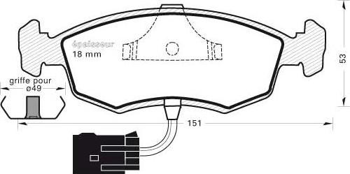 FTE BL2312A1 - Тормозные колодки, дисковые, комплект autodif.ru