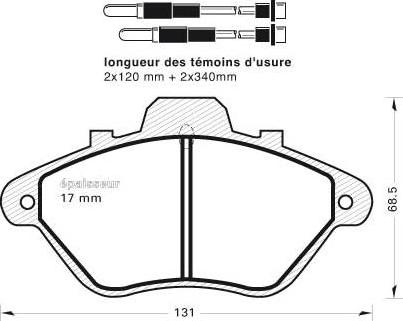 MGA 235 - Тормозные колодки, дисковые, комплект autodif.ru