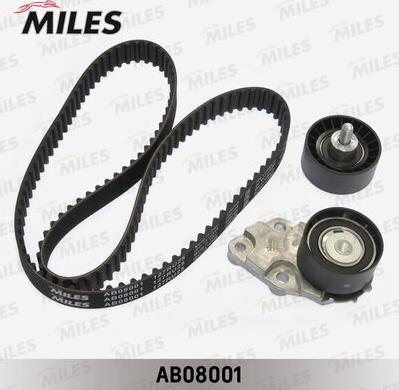 Miles AB08001 - Комплект зубчатого ремня ГРМ autodif.ru