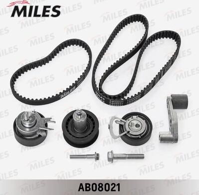 Miles AB08021 - Комплект зубчатого ремня ГРМ autodif.ru