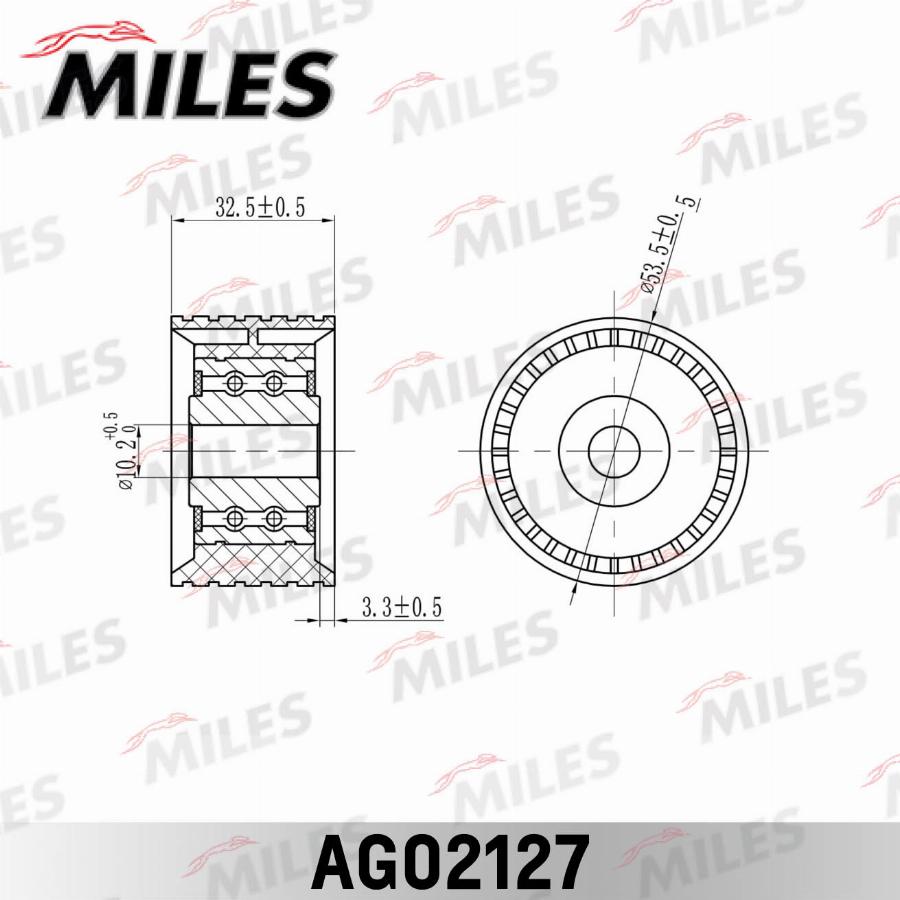 Miles AG02127 - Комплект зубчатого ремня ГРМ autodif.ru